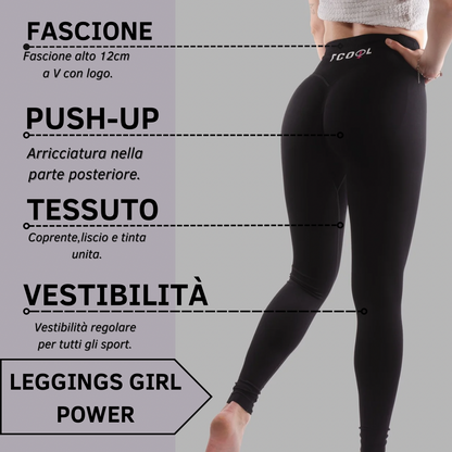 LEGGINGS GIRL POWER NERI