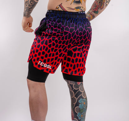 TCOOL MESH - LINEA DRAGON-BLUE/RED