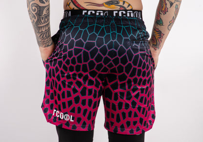 TCOOL MESH - LINEA DRAGON-GREEN/PURPLE