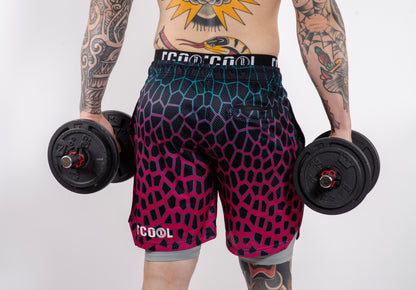 TCOOL MESH - LINEA DRAGON-GREEN/PURPLE