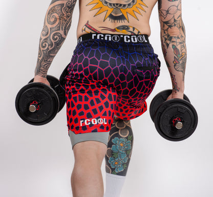 TCOOL MESH - LINEA DRAGON-BLUE/RED