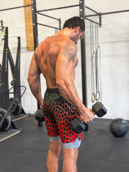 TCOOL MESH - LINEA DRAGON-GREEN/ORANGE