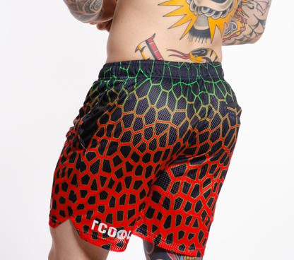 TCOOL MESH - LINEA DRAGON-GREEN/ORANGE